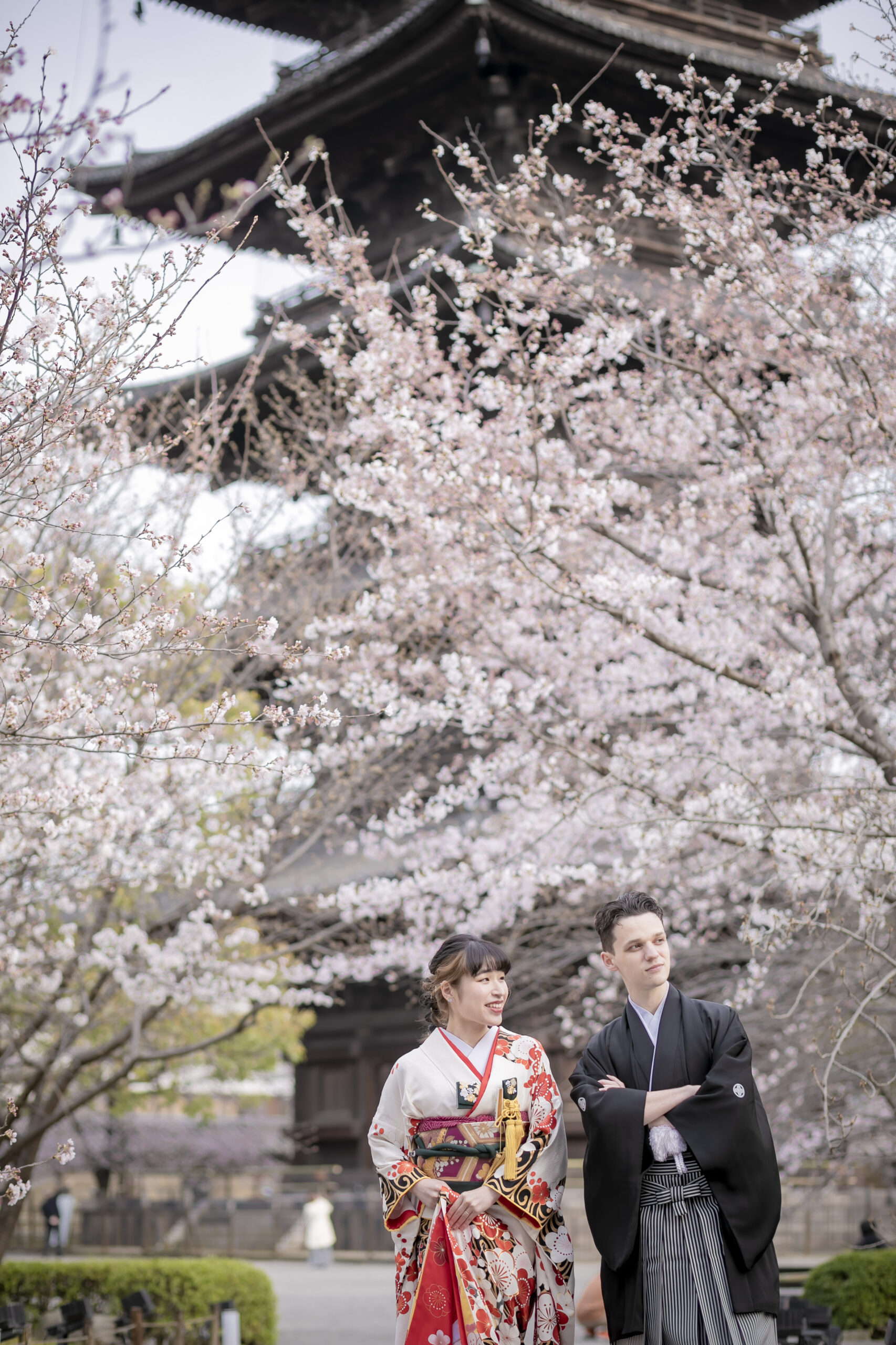 京都 婚攝 東寺 和服