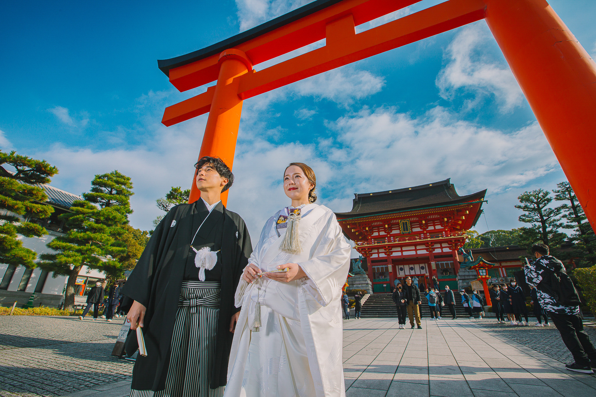 京都 婚攝 伏見稻荷神社 和服