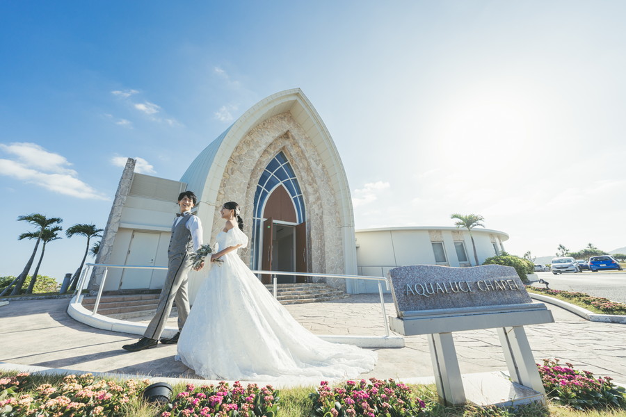 沖繩 艾葵露雀教堂 AQUALUCECHAPEL 婚攝