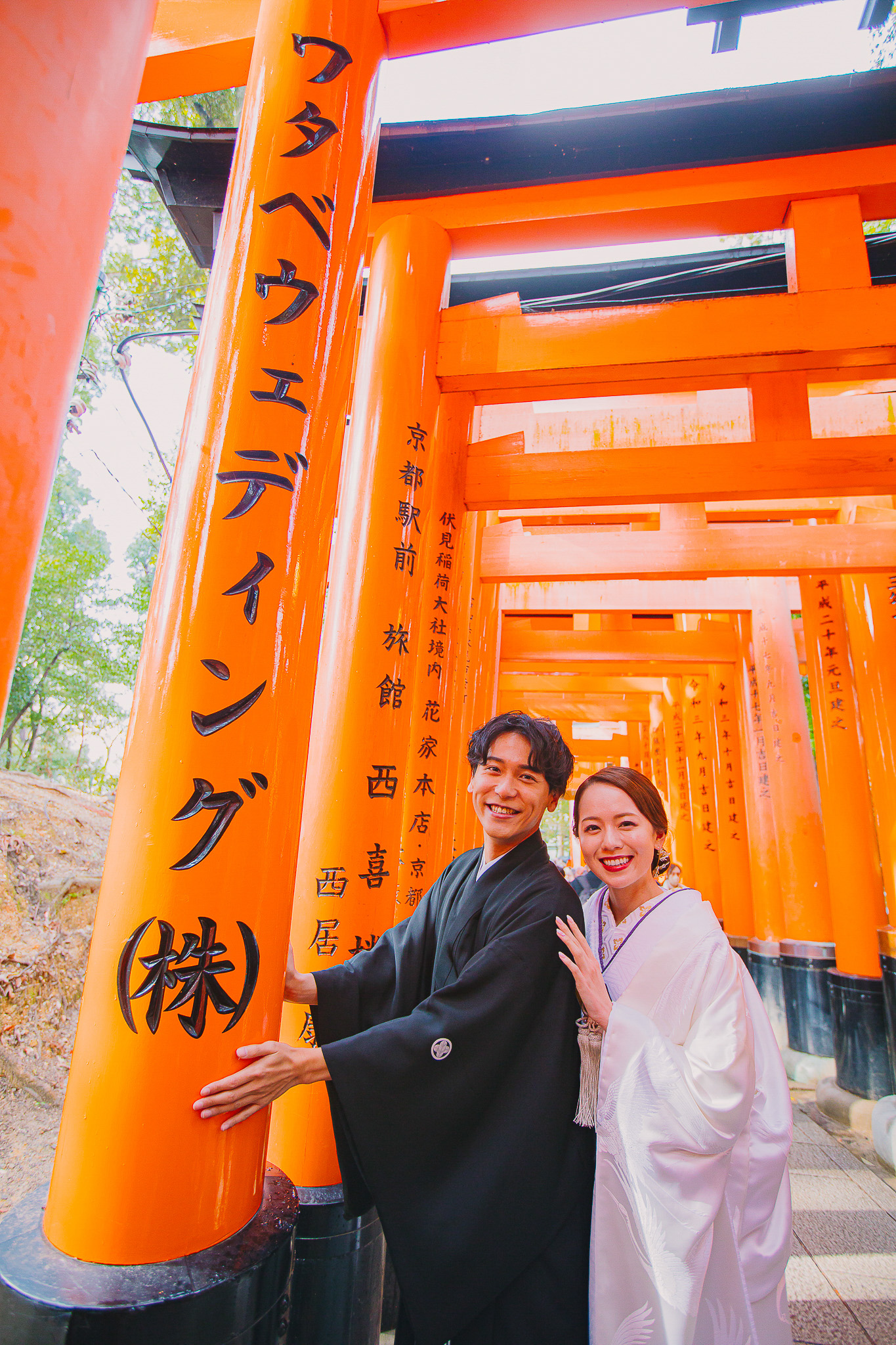 京都 婚攝 伏見稻荷神社 和服